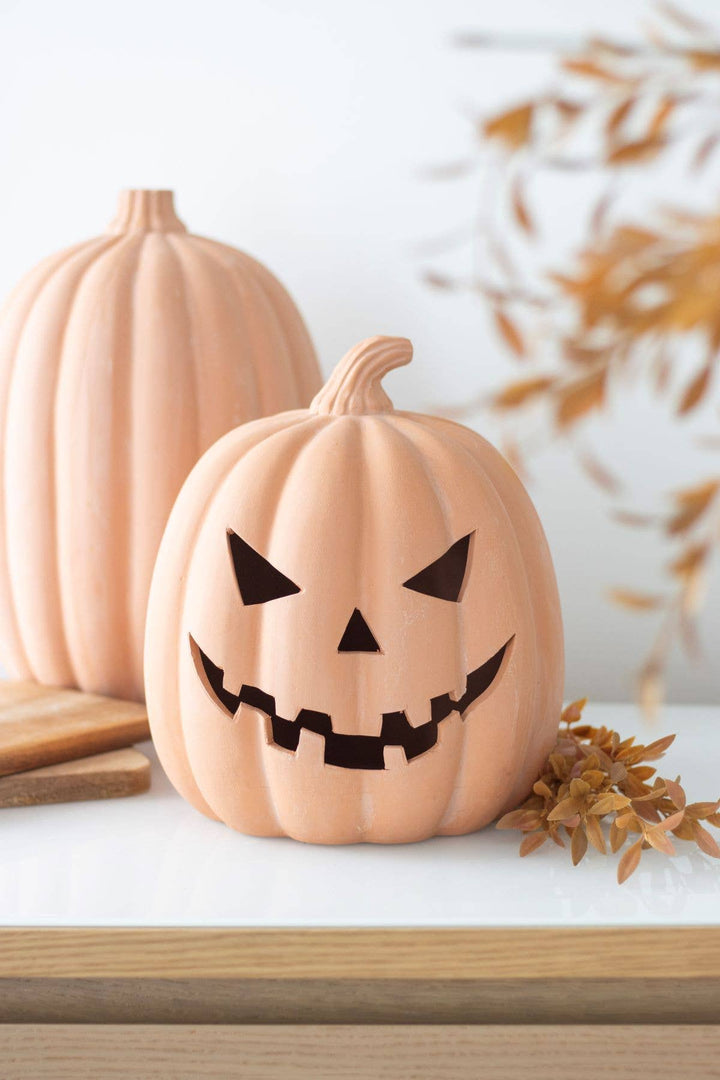 Terracotta Halloween Pumpkin Decoration- 25cm