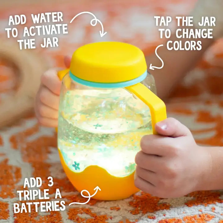Yellow Sensory Play Jar