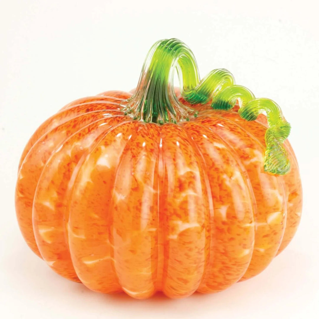 Glass Eye Studio- Orange Mosaic Large Pumpkin