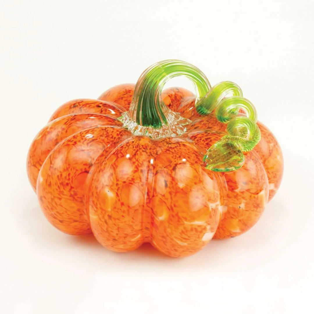 Glass Eye Studio- Orange Mosaic Small Pumpkin