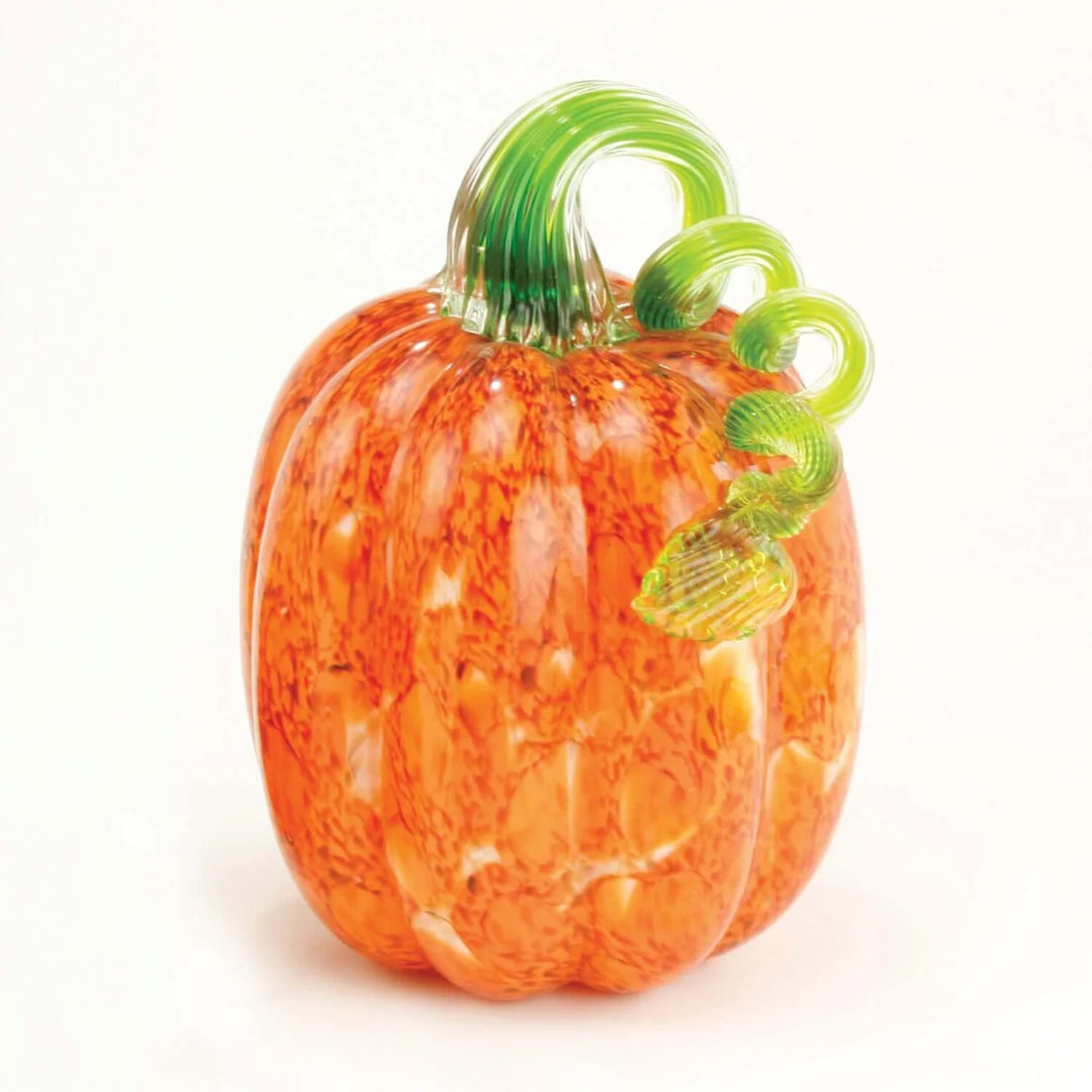 Glass Eye Studio- Orange Mosaic Tall Pumpkin