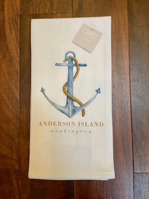 Anchor Tea Towel- Anderson Island