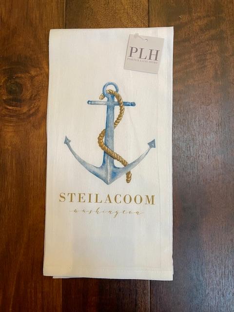 Anchor Tea Towel- Steilacoom - Pine & Moss