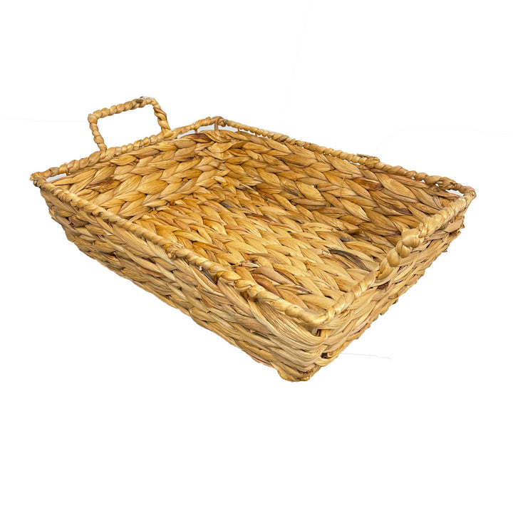 Rectangle Handmade Seagrass basket w/ Ear Handle- 16”