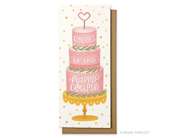 Wedding Money Card - Cake