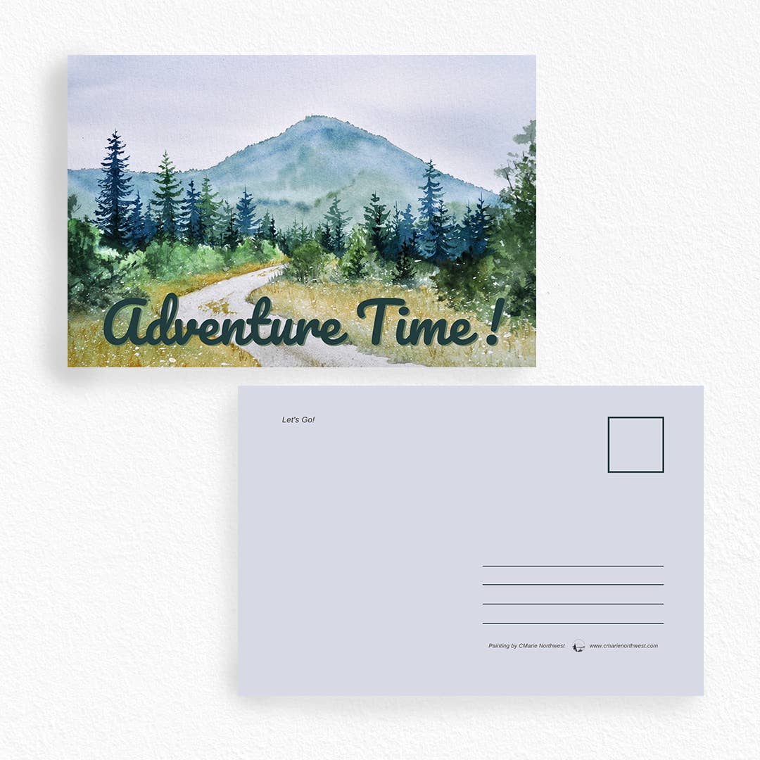 Adventure Time in the Pacific Northwest Postcard