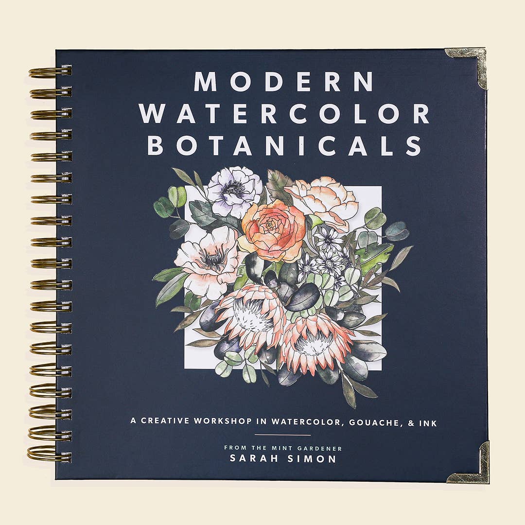 Modern Watercolor Botanicals - Pine & Moss