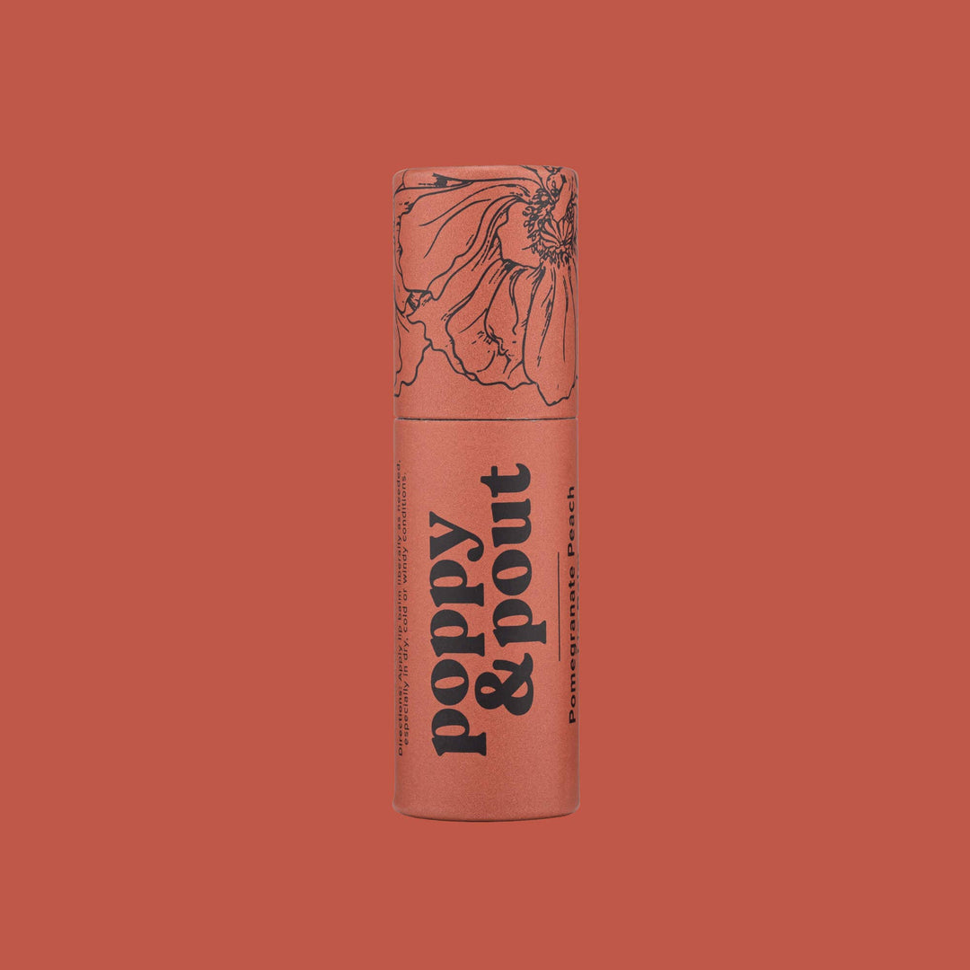 Poppy & Pout - Pomegranate Peach Lip Balm