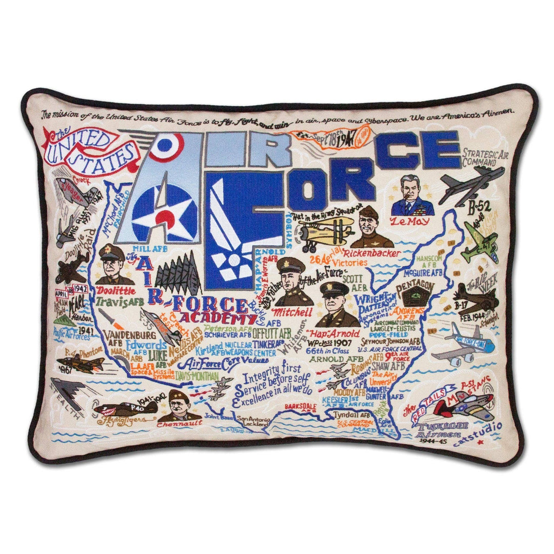 Catstudio- Air Force Embroidered Pillow