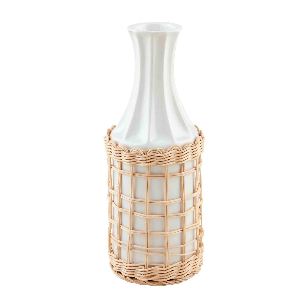 Rattan Wrapped Vase- Tall