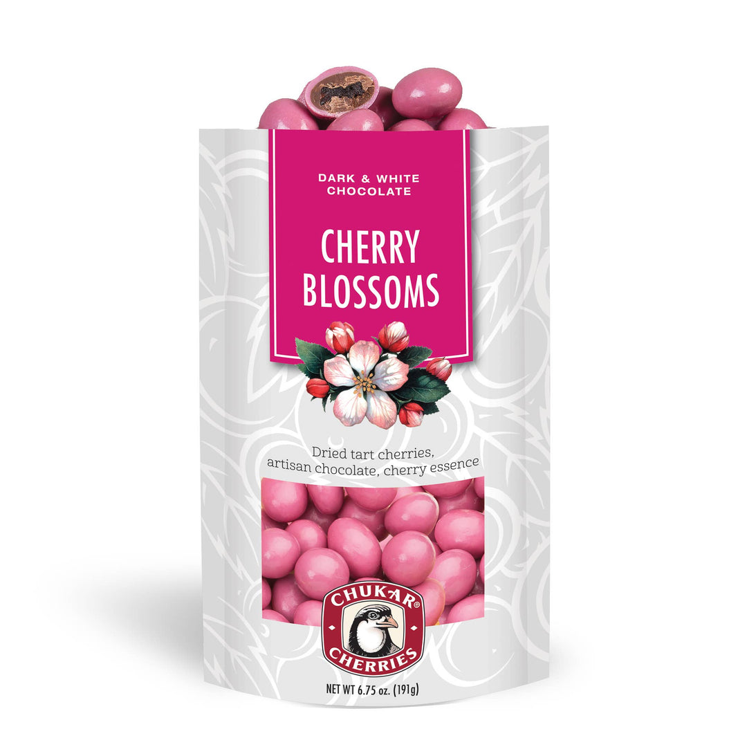 Cherry Blossoms Bag - Dark and White Chocolate 6.75 oz. - Pine & Moss