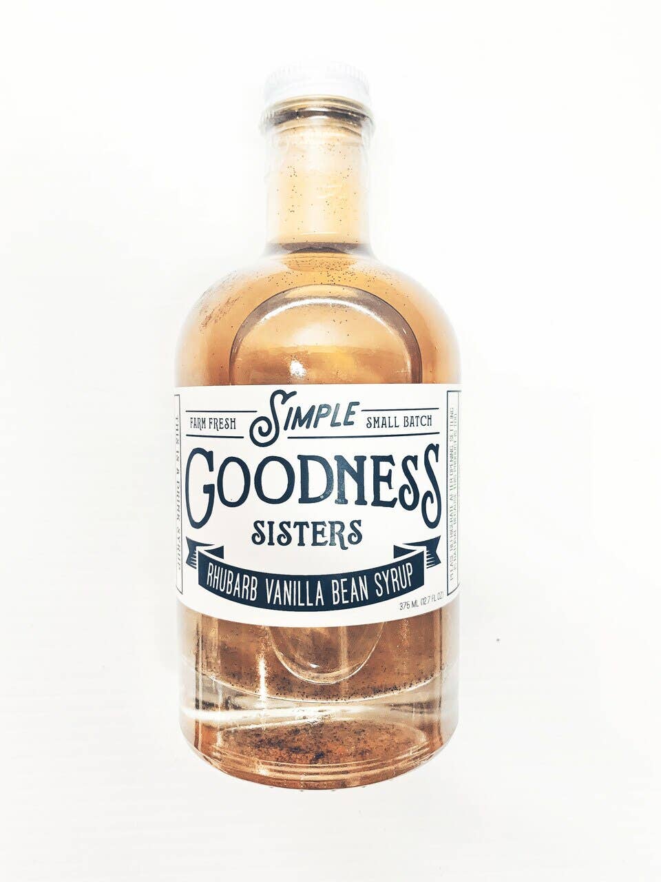 Simple Goodness Sisters- Rhubarb Vanilla Bean syrup
