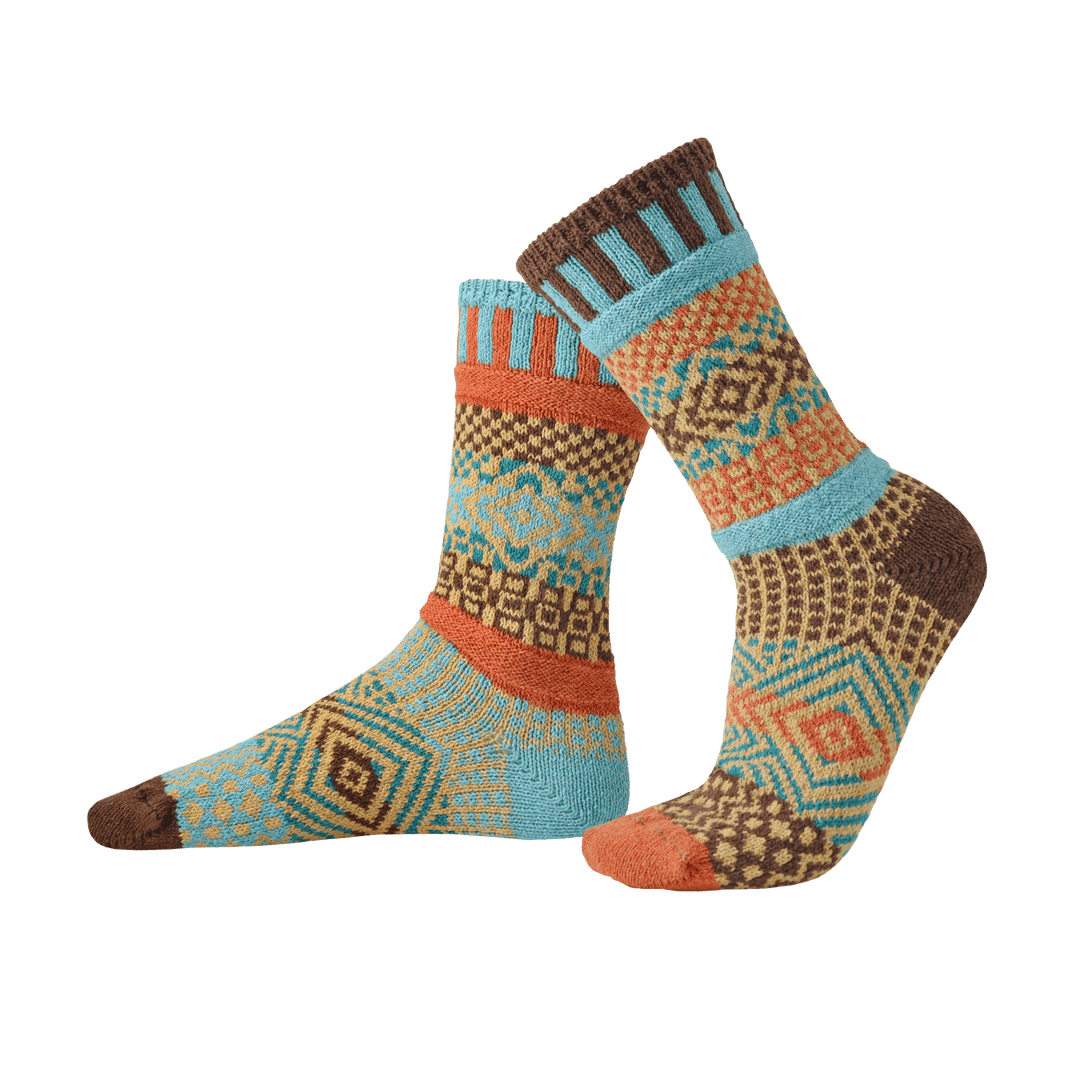 Cattail Crew Socks - Pine & Moss