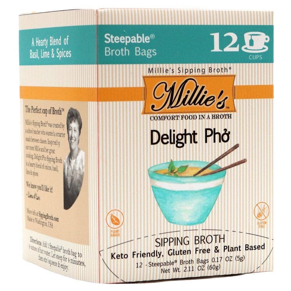 Millie's Delight Pho Sipping Broth - 12 Pack Box