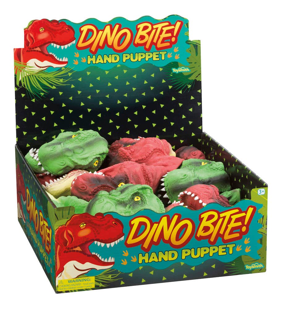 Dino Bite! Hand Puppet , Assorted Colors - Pine & Moss