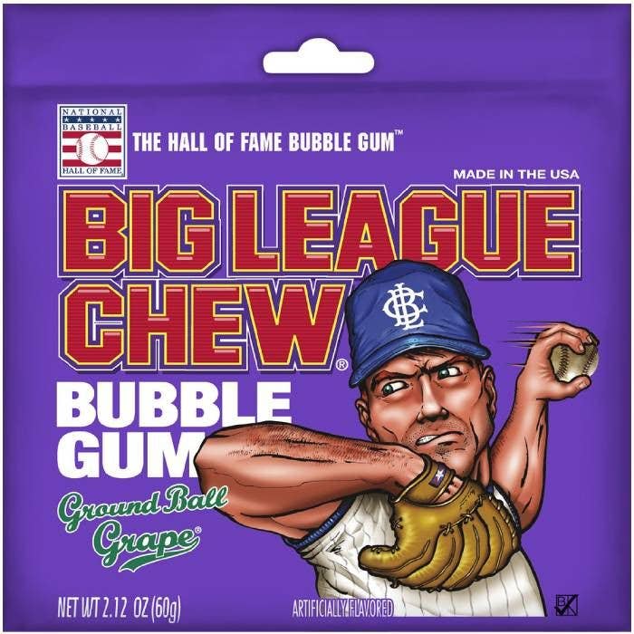 Big League Chew Grape Bubble Gum - Pine & Moss
