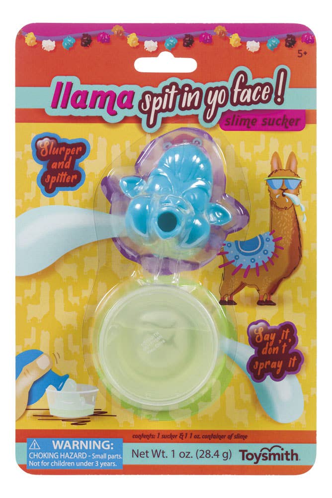 Llama Spit In Yo Face Llama Sucker and Tub of Slime