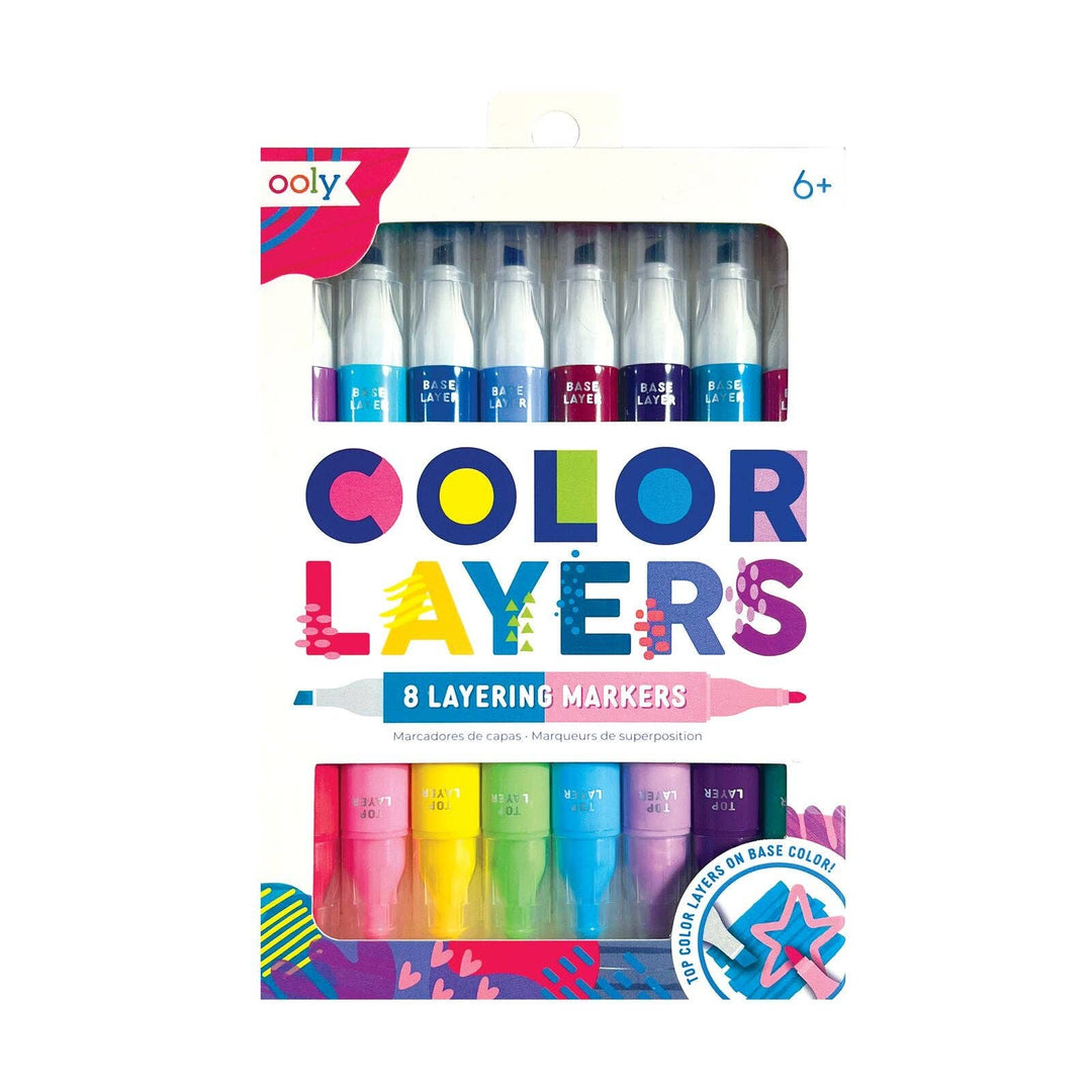 Color Layers Double-Ended Layering Markers (Set of 8) - Pine & Moss