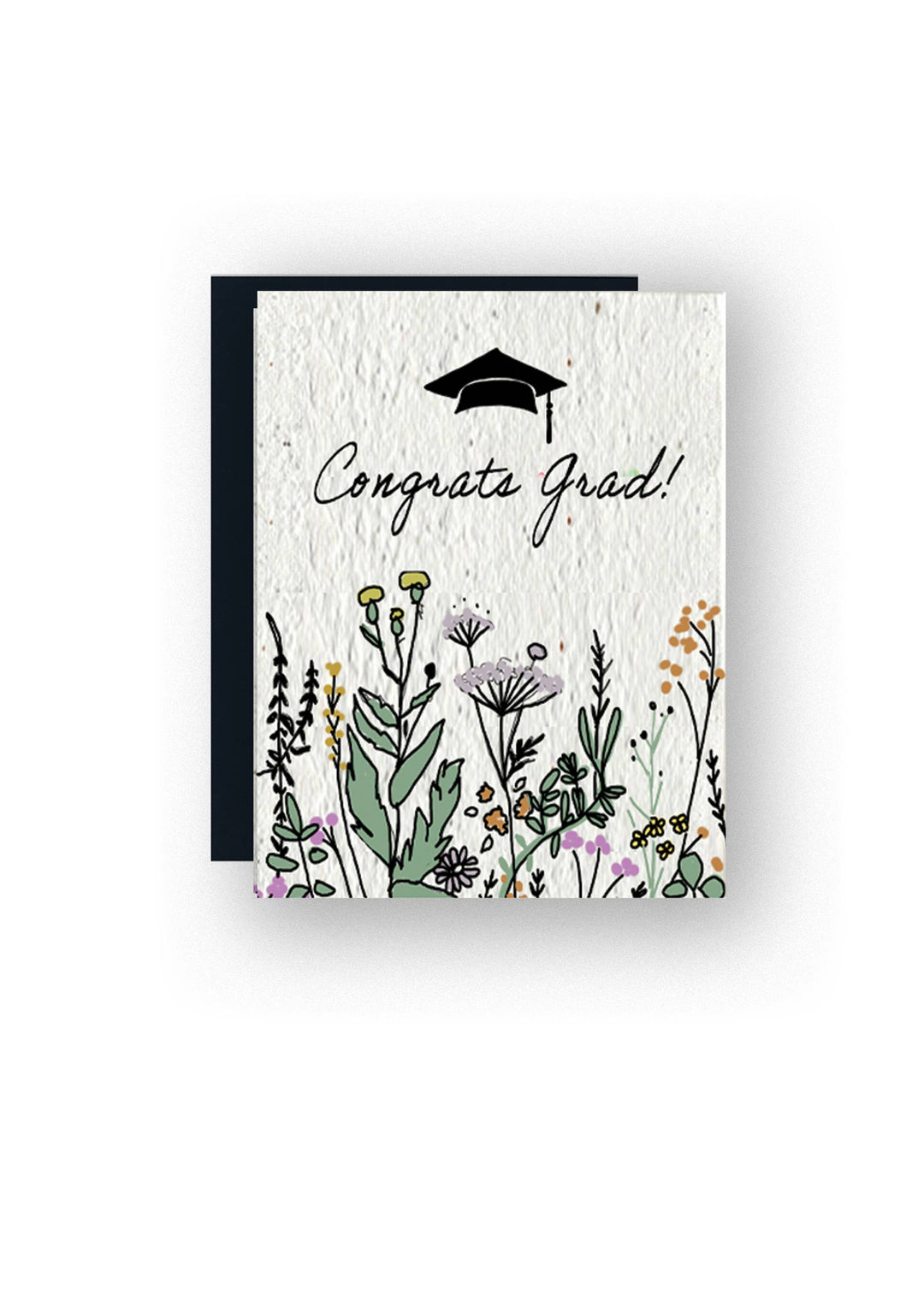 Congrats Grad! Wildflower Seed Paper Greeting Card - Pine & Moss