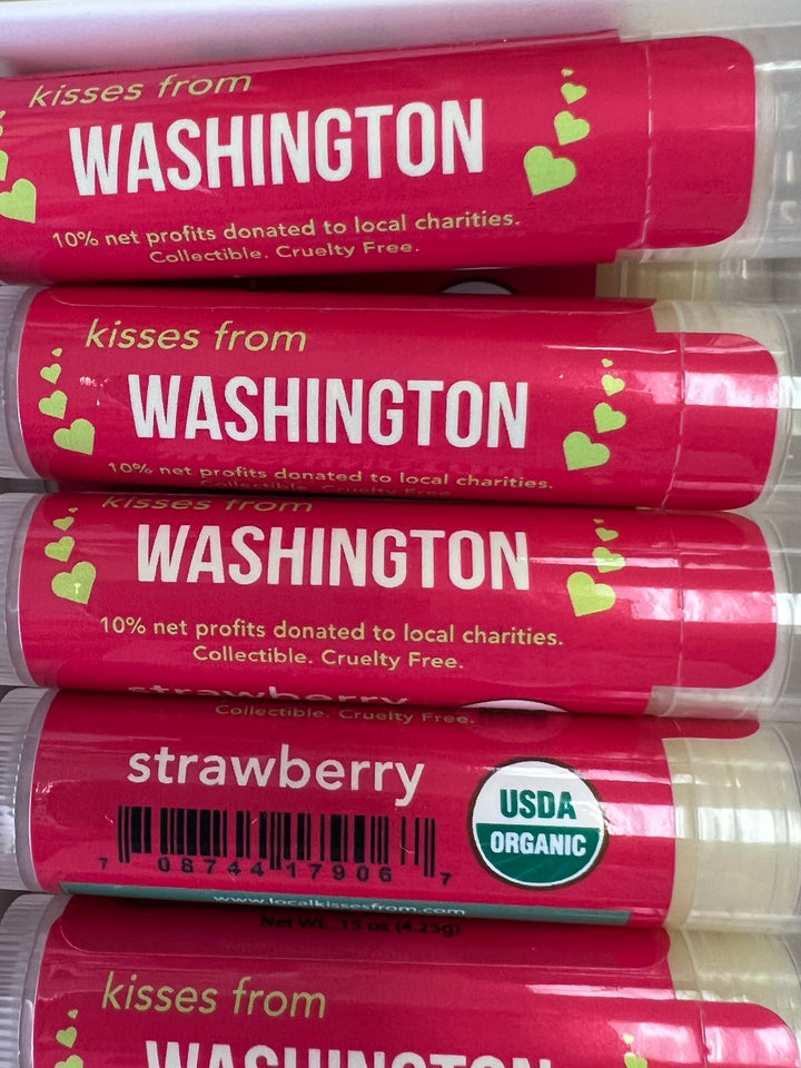 Kisses From Washington Lip Balm. variety of Flavors