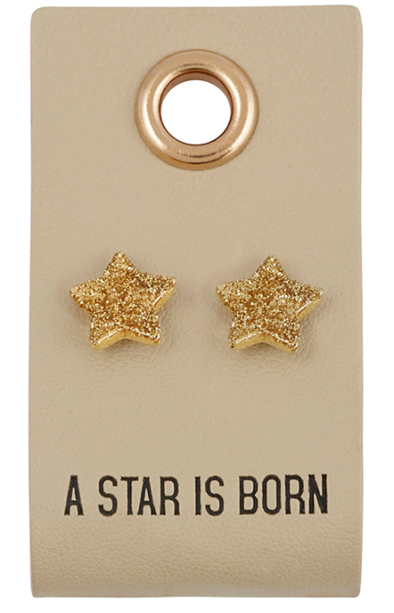 Leather Tag Petite Earrings, variety of designs
