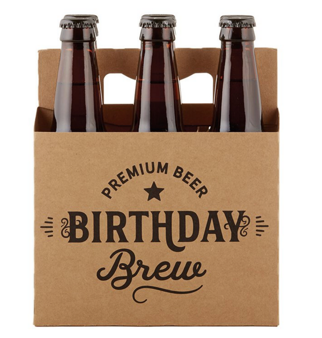 Beer Carrier, Birthday Brew - Pine & Moss