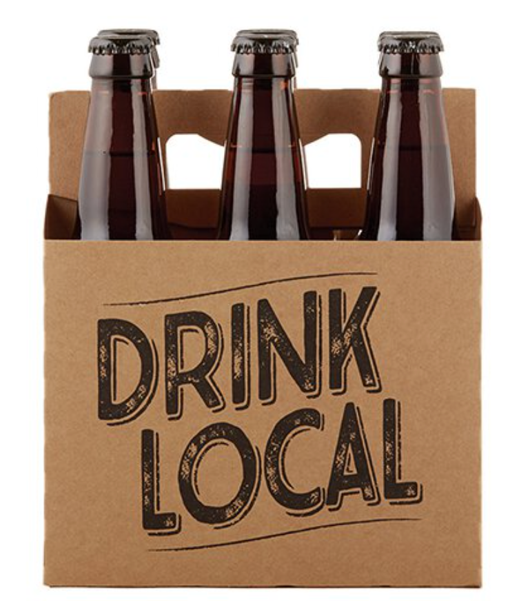 Beer Carrier, Drink Local - Pine & Moss