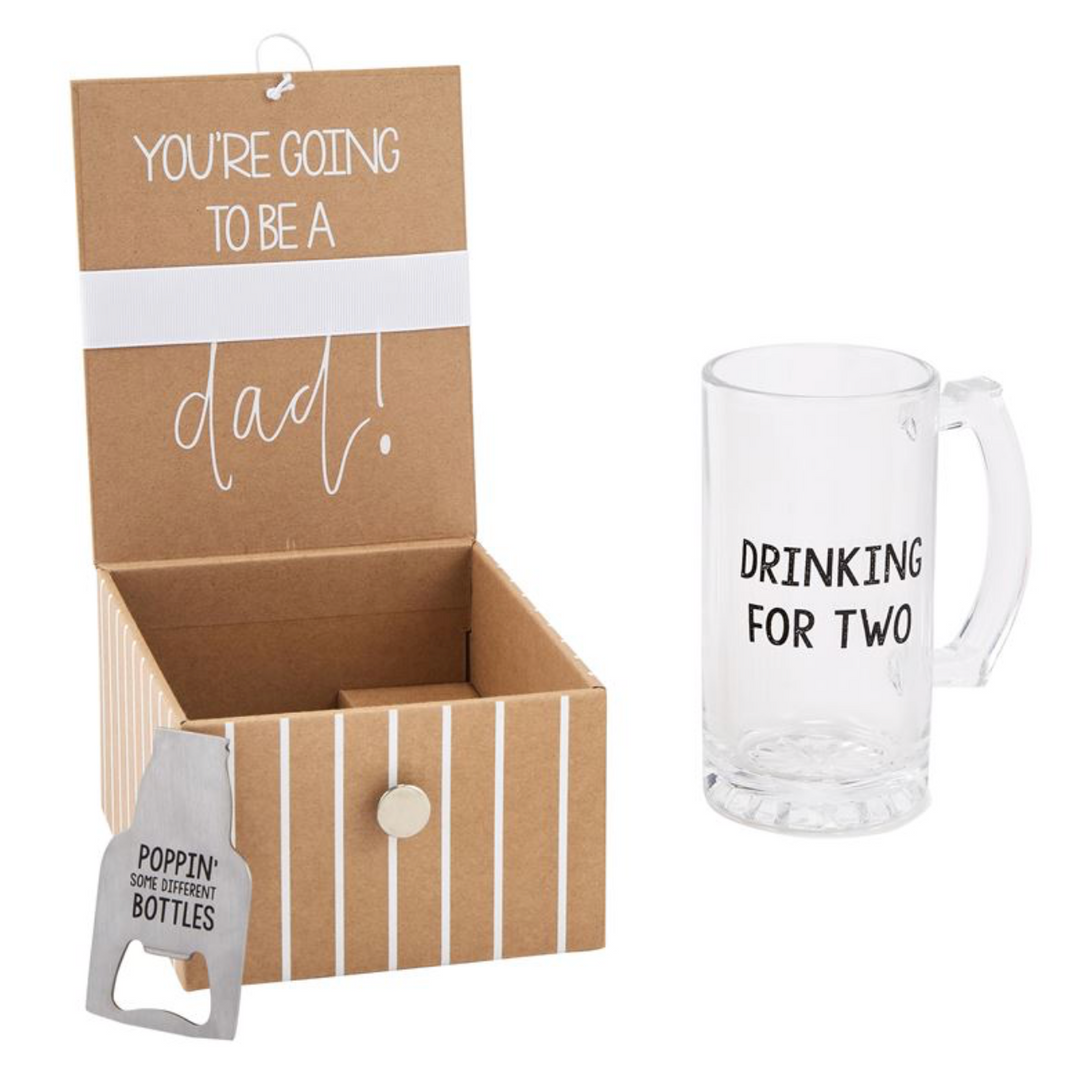 Dad Beer Baby Announcement Gift Set - Pine & Moss