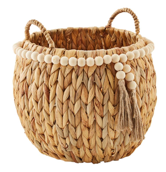 Hyacinth Bead Basket Set of 2