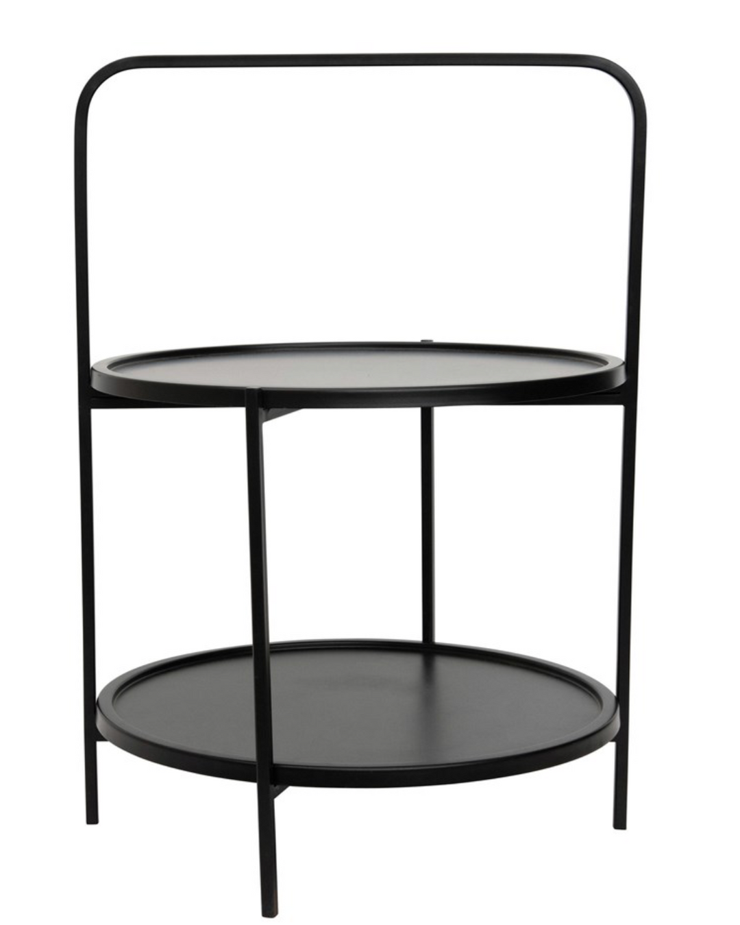 Two Tiered Metal Tray Table