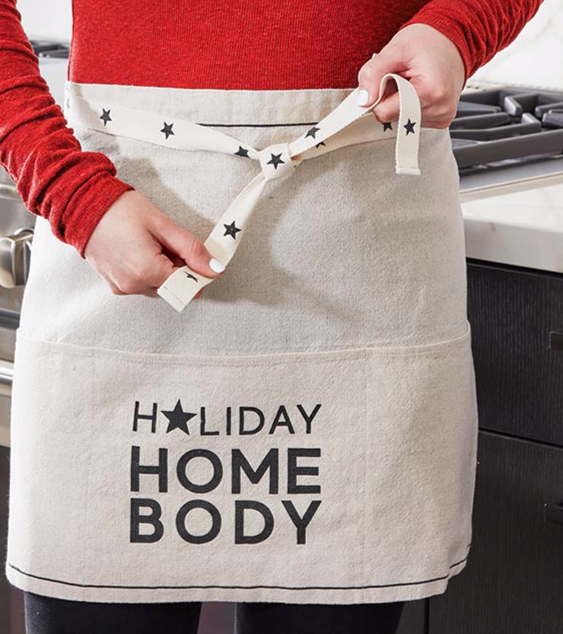 Holiday Homebody- Half Apron
