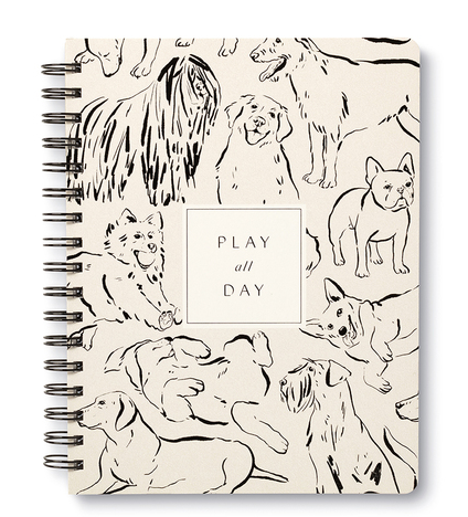 Wire-O Notebook: Play All Day- Spiral Bound Notebook