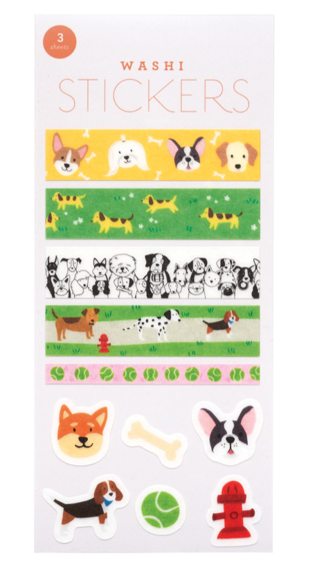 Washi Tape Stickers-  Dogs