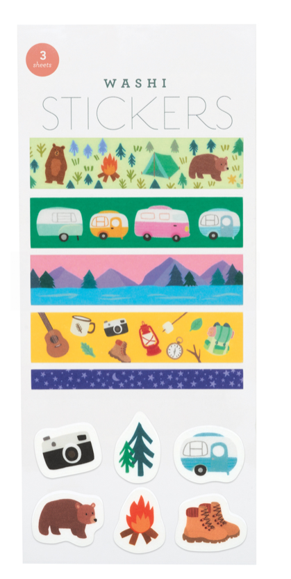 Washi Tape Stickers- Summer Camp