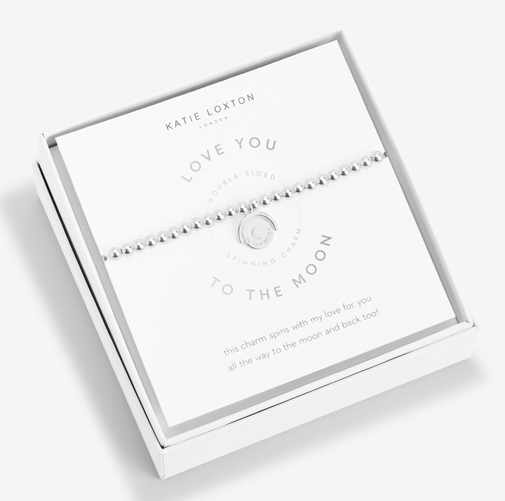 Katie Loxton- Spinning Boxed A Little Bracelet- Love You To The Moon