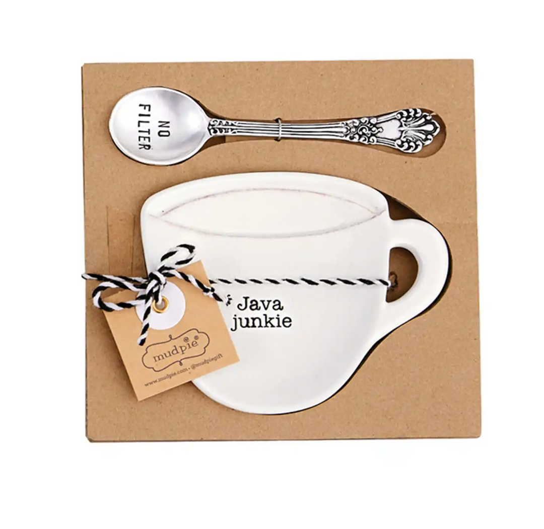 Java Coffee Mug Spoon Rest Set