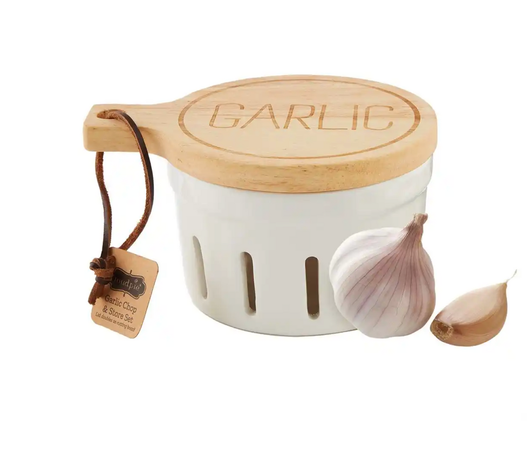 Garlic Storage & Chopper - Pine & Moss