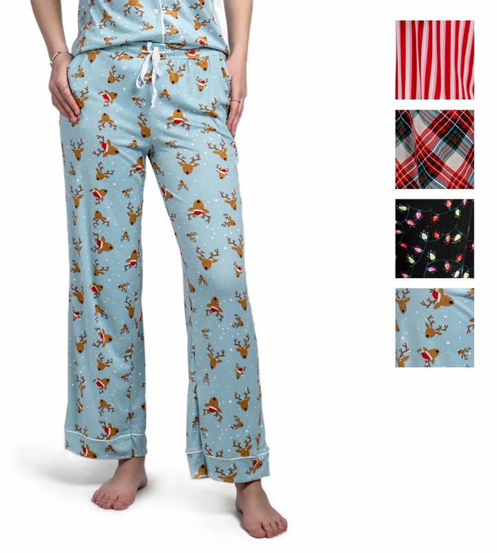 Hello Mello Holiday Pajama Pants - Candy Cane Lane