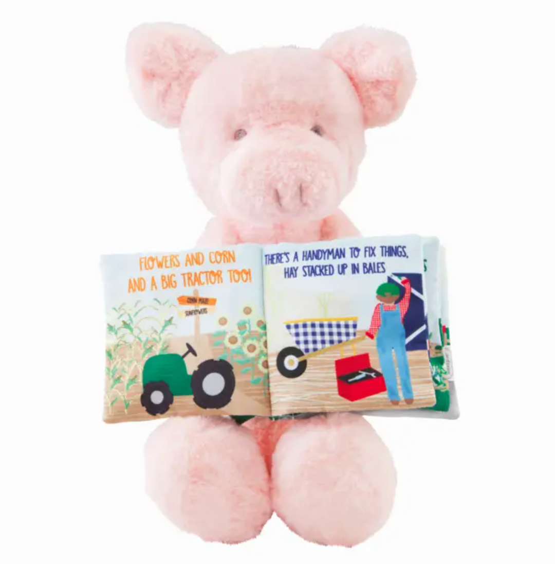 Pig Plush With Book