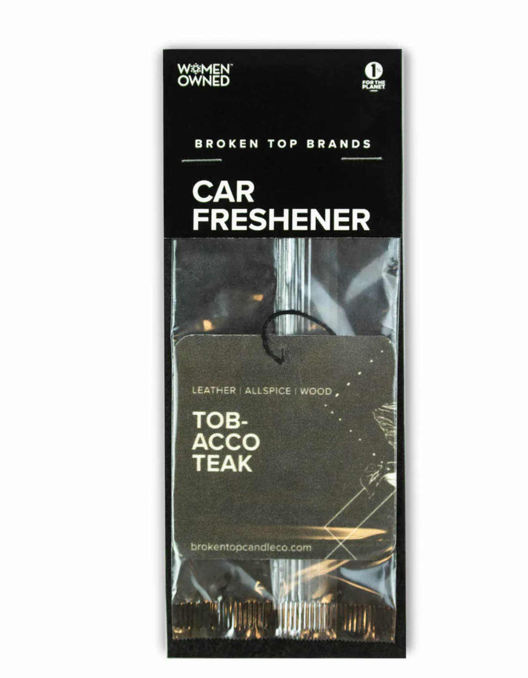 Broken Top Brands- Tobacco Teak Car Freshener