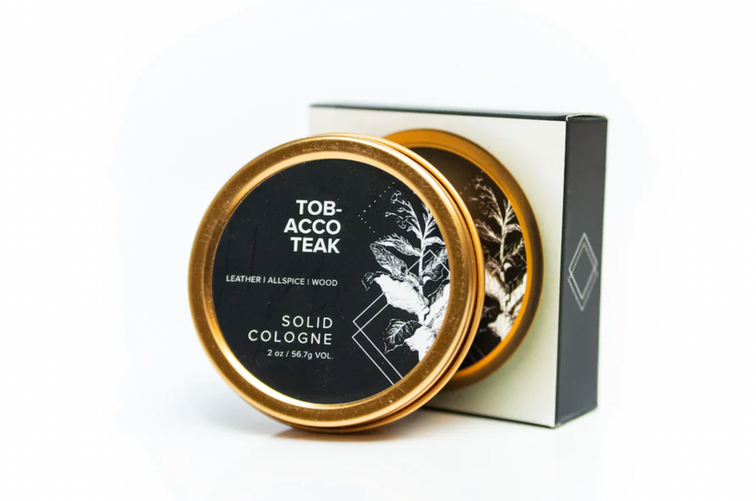 Broken Top Brands Tobacco Teak Solid Cologne- 2 oz. - Pine & Moss