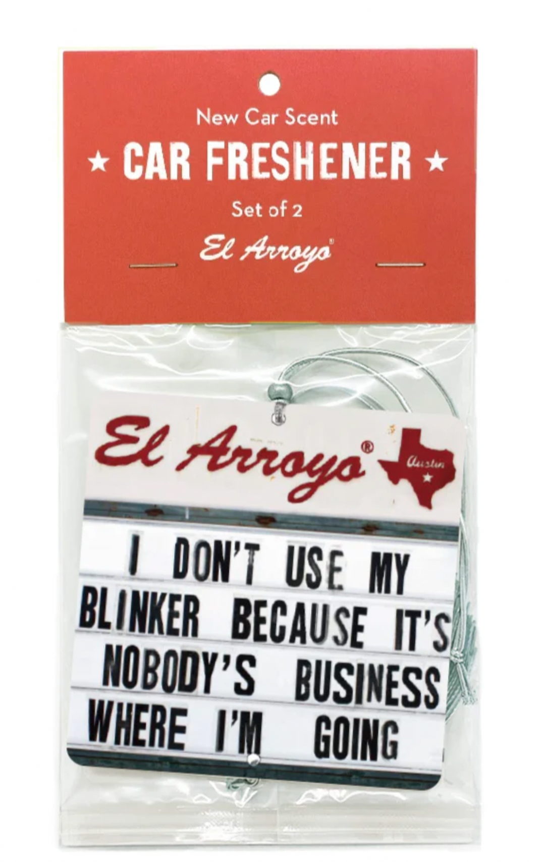 El Arroyo Car Air Freshener- Nobody's Business