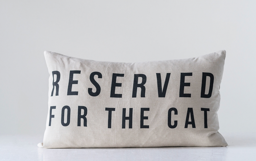 Reserved for the Cat, Pillow