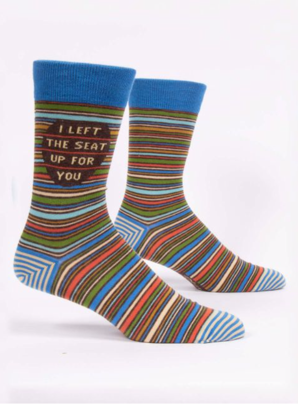Blue Q Men's Crew Socks, variety of designs to choose from