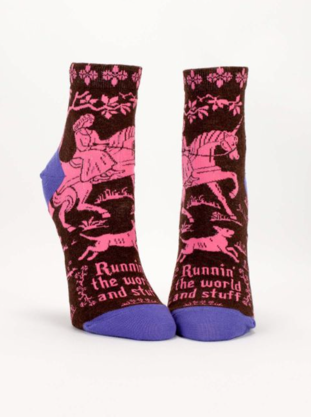 Blue Q Women's Ankle Socks, variety designs