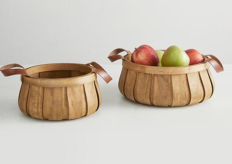 Wooden Chip Baskets - 2 sizes