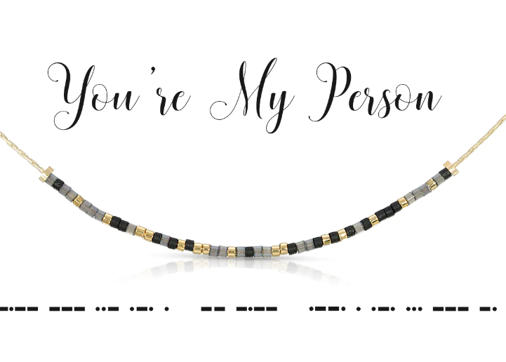Dot & Dash-You're My Person Necklace