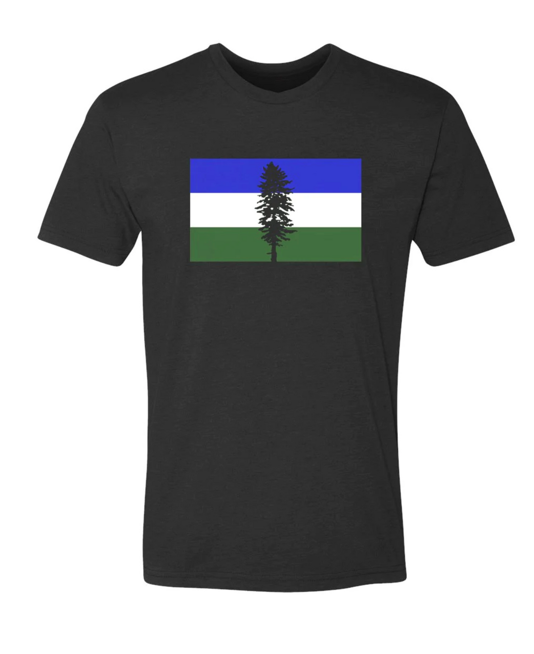 Cascadia T-Shirt- Black - Pine & Moss