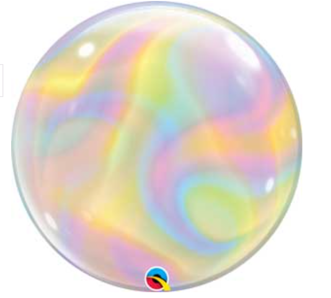 Iridescent Swirlz- Bubble Balloon