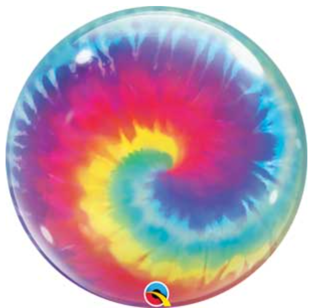 Tie Dye Swirls- Bubble Balloon